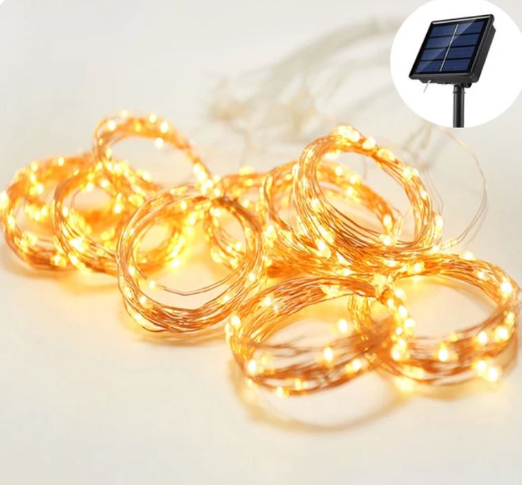 Solar Curtain Fairy Lights