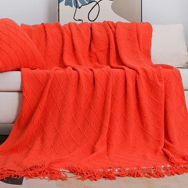 Nordic Knitted Blanket