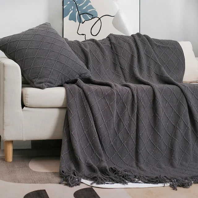 Nordic Knitted Blanket