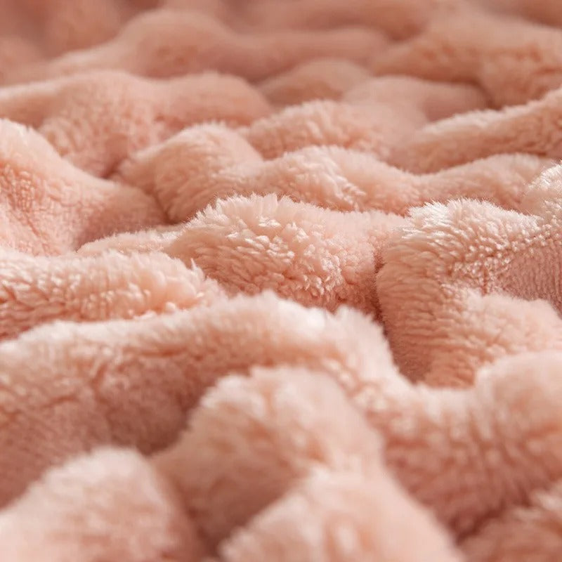 Bubble Plush Throw Blanket