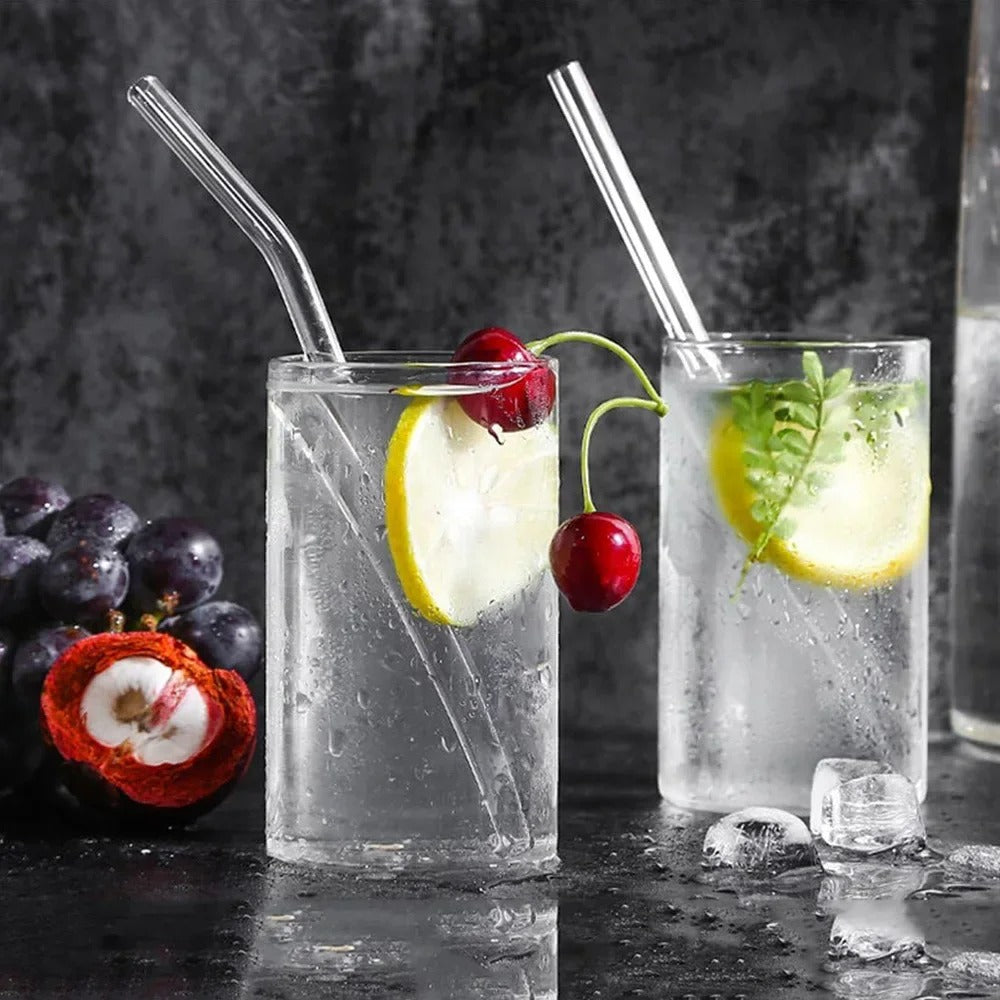 4- PCS Glass Straws