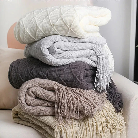 Nordic Knitted Blanket